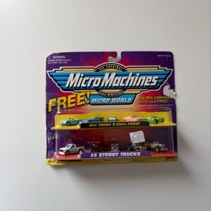 GALOOB 65130 MICRO MACHINES SCALE MINIATURES MICRO WORLD #5 STREET TRUCKS